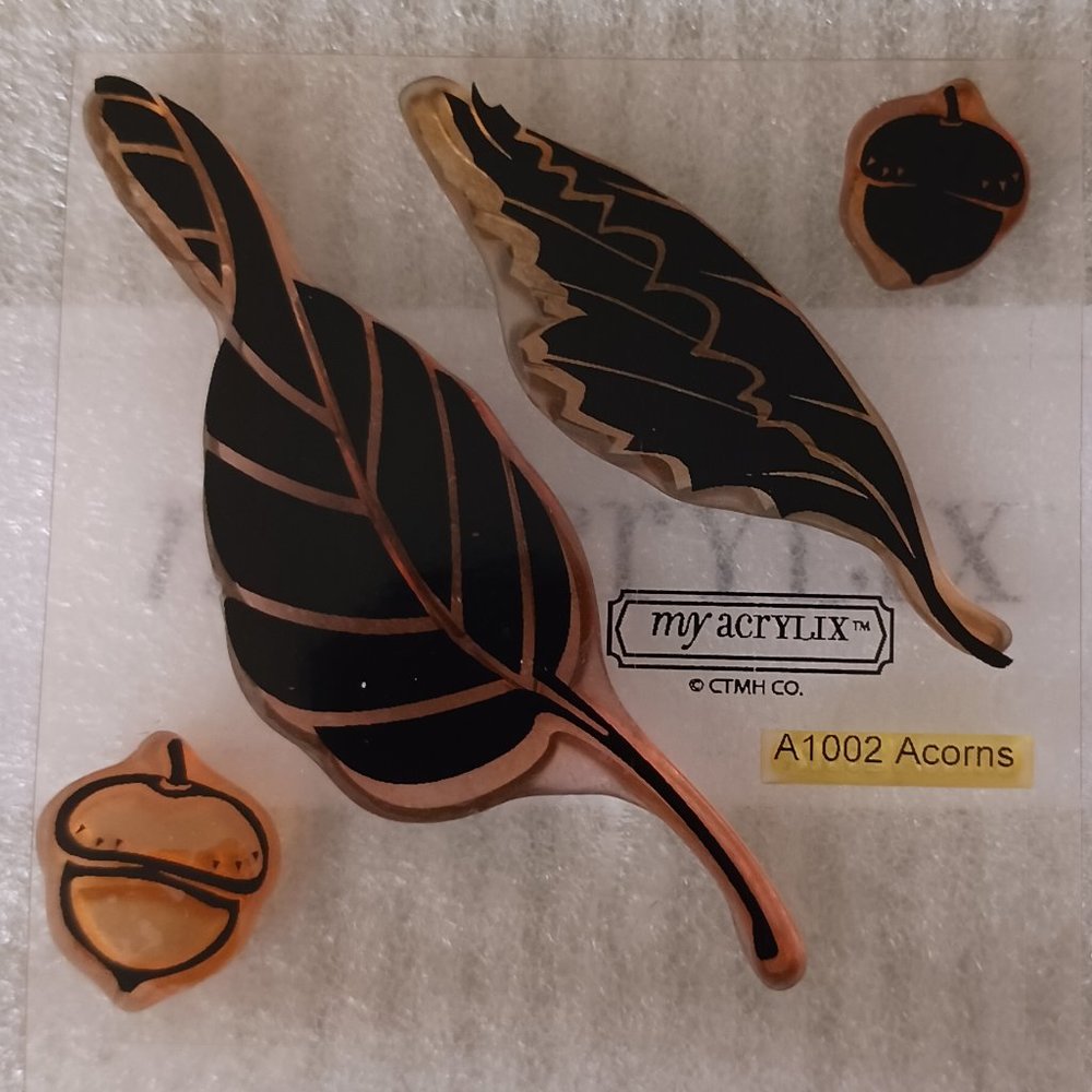 Acorns acrylic stamp set